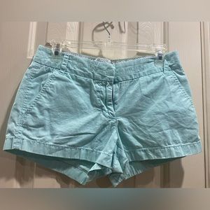 Aqua blue chino shorts by J Crew size 2